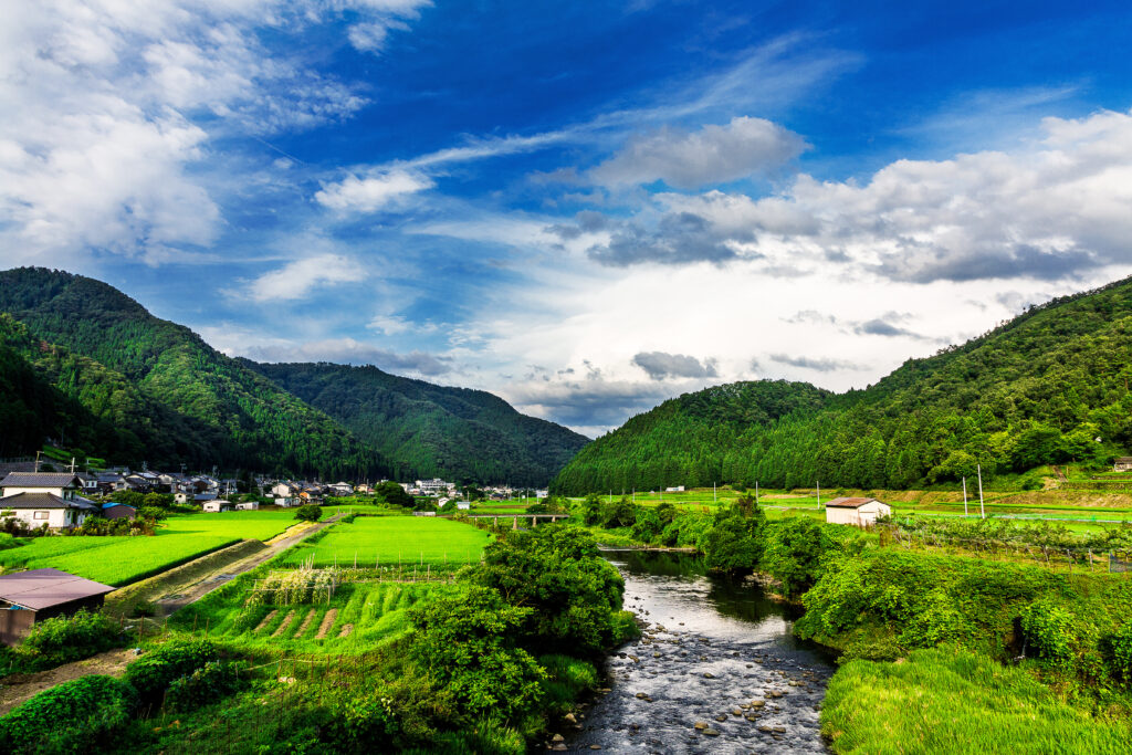 田園風景 田舎の景色